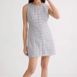 Adam Lippes Gray Tweed Dress